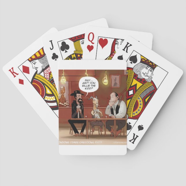 Jeu De Cartes Billy The Kid ? Dessin Animé de Chèvre Drôle (dos)