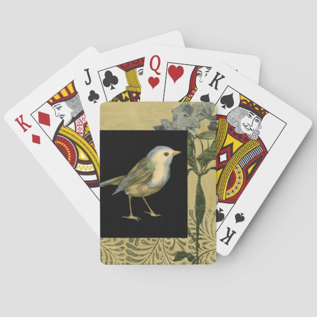 Jeu De Cartes Bird on Black and Vintage (dos)