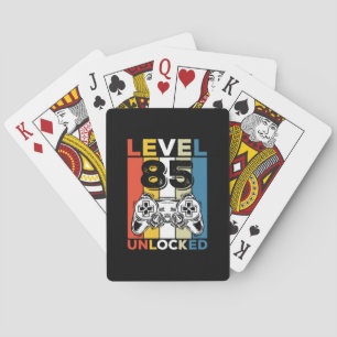 Jeu De Cartes Birthday 85th Level Unlocked 85 Gaming Vintage
