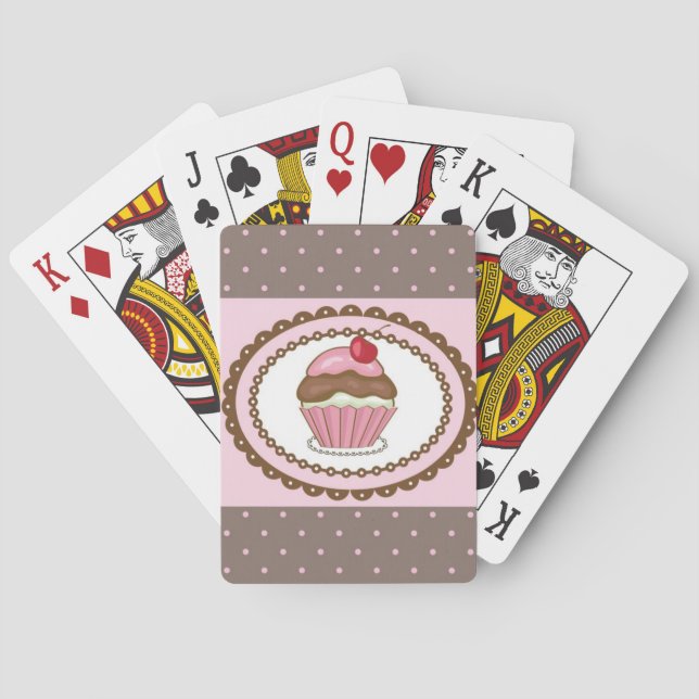 Jeu De Cartes Birthday with cupcake (dos)