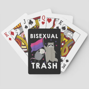 Jeu De Cartes Bisexual Trash Gay pride Rainbow LGBT Raccoon