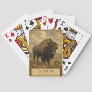 Jeu De Cartes Bison Grandes Plaines VINTAGE