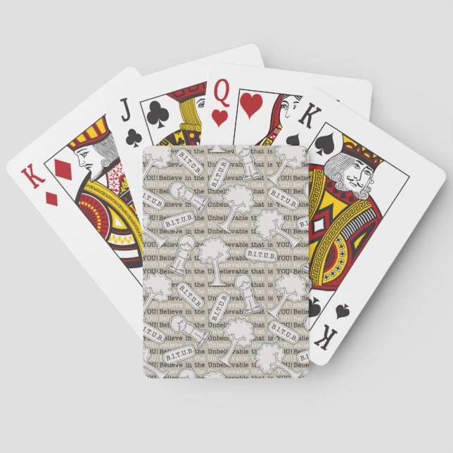 Jeu De Cartes BITUB Motif (Croyez en l'incroyable) (dos)