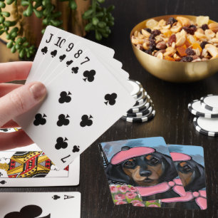 Jeu De Cartes Black and Tan Doxie