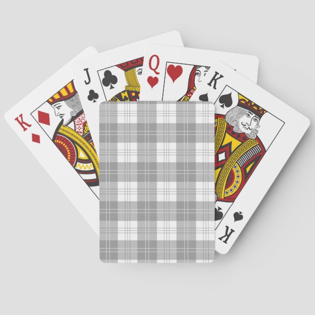 Jeu De Cartes Black and White Buffalo Plaid (dos)