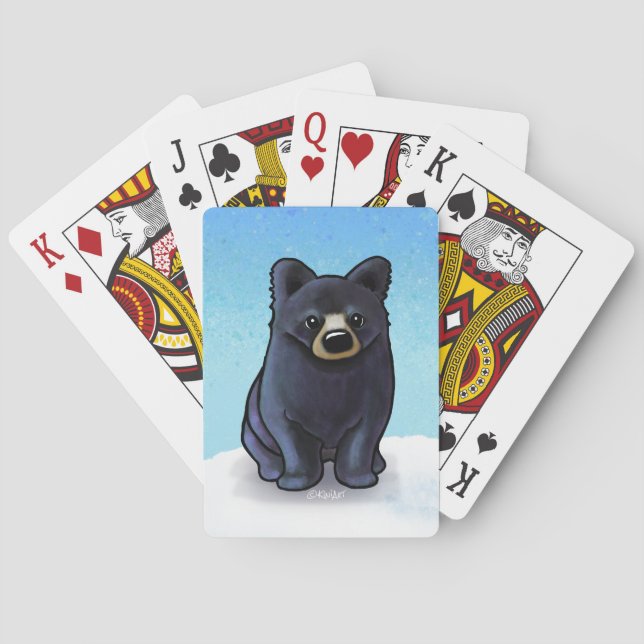 Jeu De Cartes Black Bear Cub Classic Playing Cartes (dos)