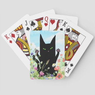 Jeu De Cartes Black Cat Spring Fever:  Kitty and Flowers