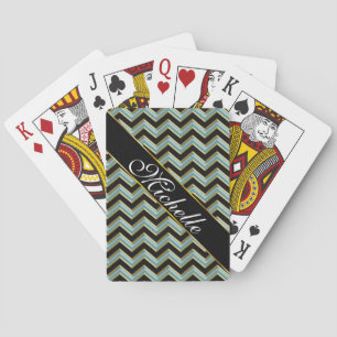 Jeu De Cartes Black Gold Turquoise ZigZag