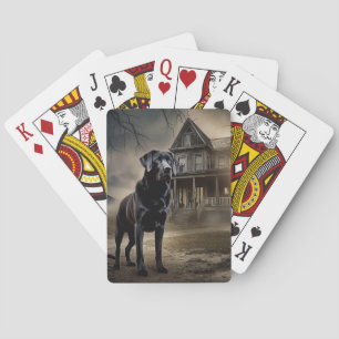 Jeu De Cartes Black Labrador Halloween