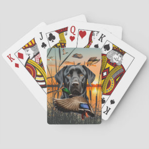 Jeu De Cartes Black Labrador Places, Labrador Retriever