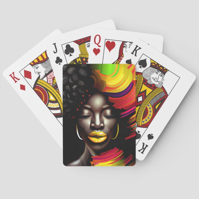 Jeu De Cartes Black Queen Melanin Sista Belles imperfections (dos)