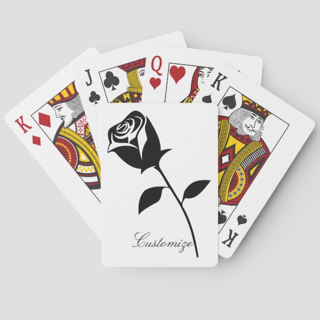 Jeu De Cartes Black Rose Valentine Fleur Thunder_Cove (dos)