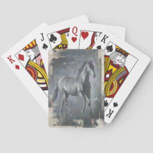Jeu De Cartes Black Running Stallion