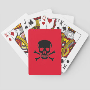 Jeu De Cartes Black Skull rouge Poker jouer cartes