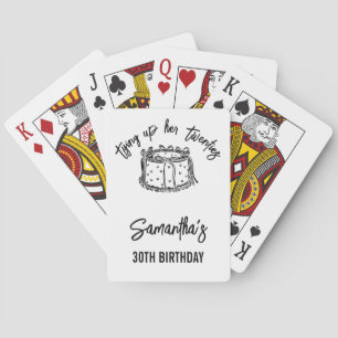 Jeu De Cartes Black Tendy Tying Up Her Twenties 30th Birthday