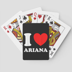 Jeu De Cartes Black White I Love Ariana