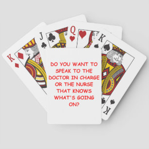 Jeu De Cartes blague d'infirmière
