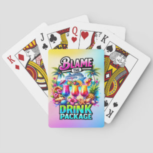 Jeu De Cartes Blame the Drink Package Funny Cruise