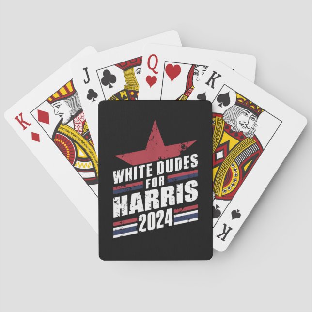 Jeu De Cartes Blancs pour Kamala Harris 2024 (dos)