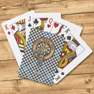 Jeu De Cartes Blason de Clan Haig sur tartan à carreaux