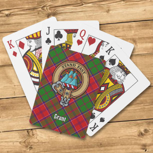 Jeu De Cartes Blason du clan Grant sur tartan