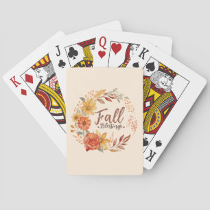 Jeu De Cartes Blessures d'automne - Feuilles d'automne et couron