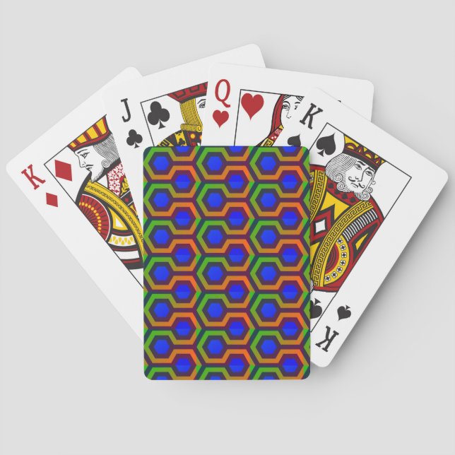 Jeu De Cartes Bleu brillant (dos)