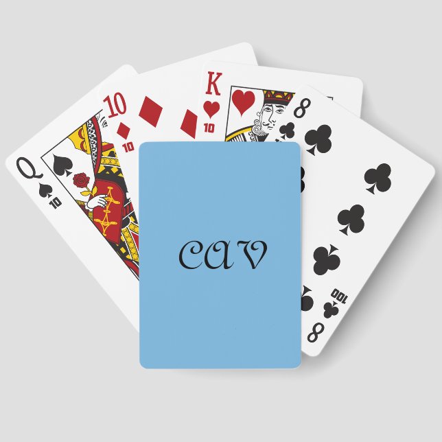 Jeu De Cartes Bleu de Cornflower (Verso)