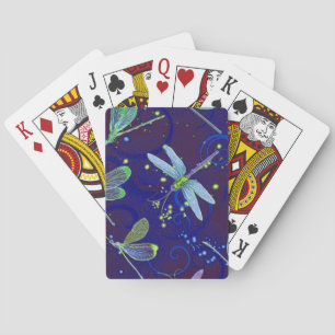 Jeu De Cartes Bleu des libellules
