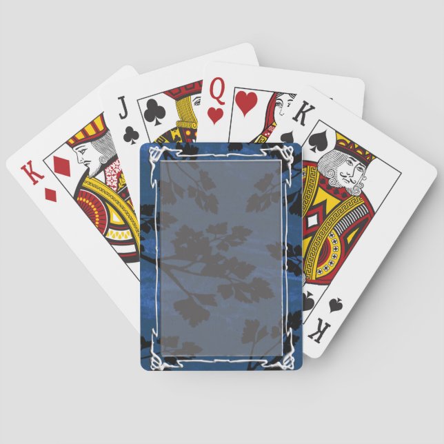 Jeu De Cartes bleu feuille de persil (dos)