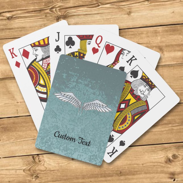 Jeu De Cartes Bleu gris ailes jouer cartes (Créateur téléchargé)