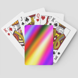 Jeu De Cartes Bleu rose ombre couleur d'eau abstrait pastel arc-