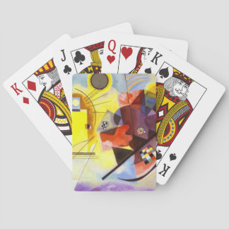 Jeu De Cartes Bleu rouge jaune Kandinsky peinture Abstraite