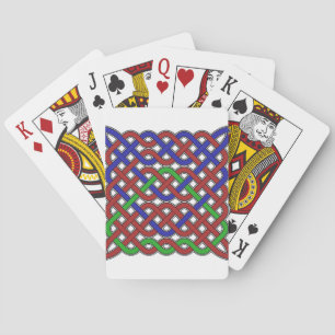Jeu De Cartes Bleu, vert et rouge céleste noeuds
