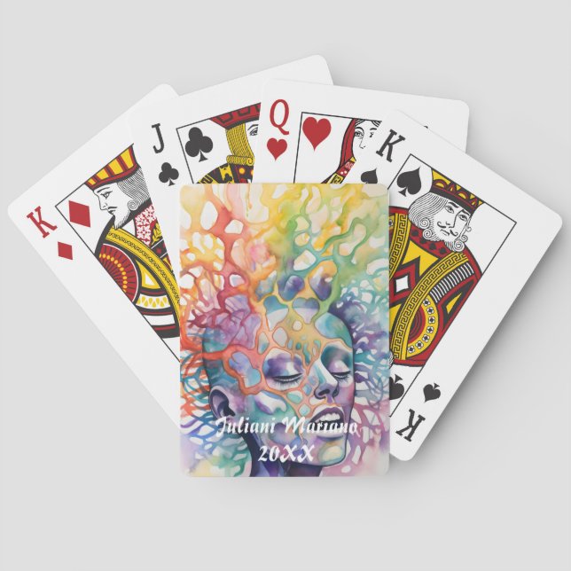 Jeu De Cartes Bliss Nom personnalisé (dos)