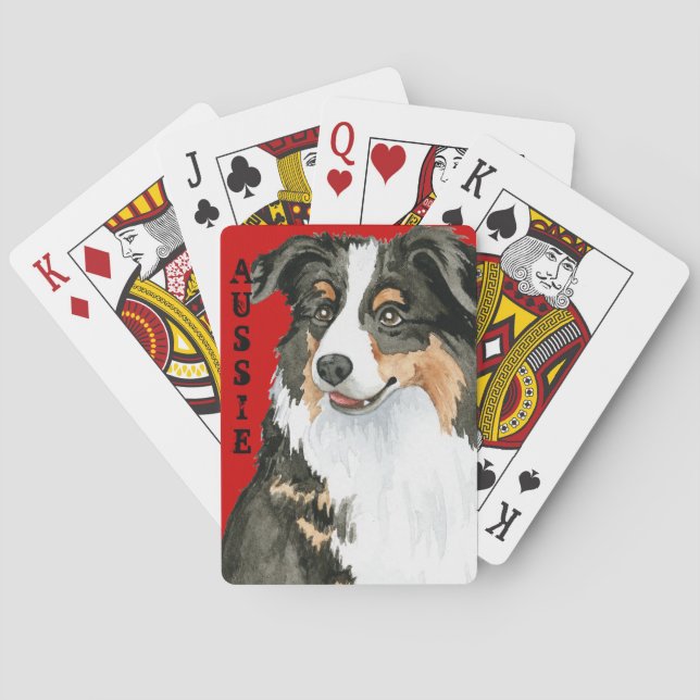 Jeu De Cartes Bloc de couleur australien (dos)