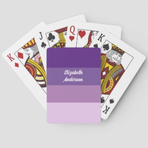 Jeu De Cartes Blocage couleur violet bande horizontale