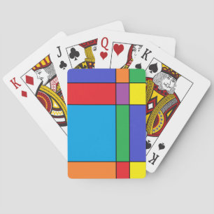 Jeu De Cartes "Blocs colorés" Jouer des cartes