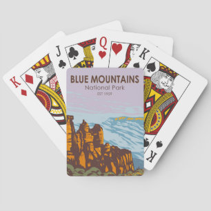 Jeu De Cartes Blue Mountains National Park Australie Vintage