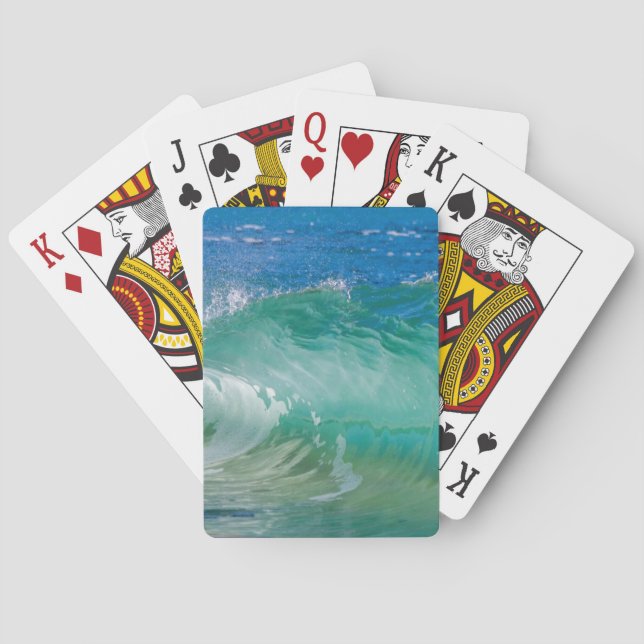 Jeu De Cartes Blue Ocean Summer Beach Waves (dos)