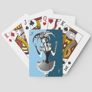 Jeu De Cartes Blue Quirky Jester Jouer Cartes
