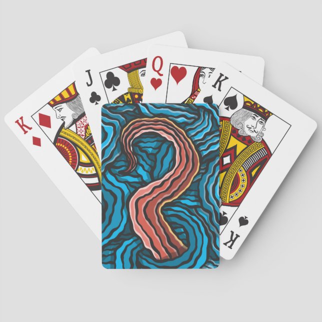 Jeu De Cartes Blue Tentacle (dos)