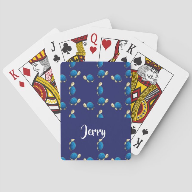 Jeu De Cartes blue turtles (dos)