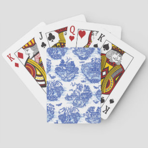 Jeu De Cartes Blue Willow Animal Rabbit Renard Renard Oiseau Toi