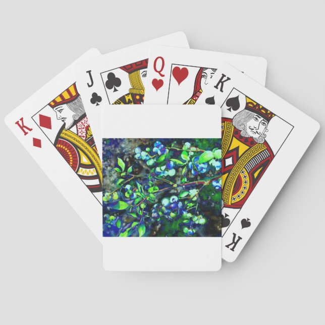 Jeu De Cartes Blueberry - teinte verte (dos)
