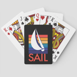Jeu De Cartes Boat Color Carré_Sail_on noir