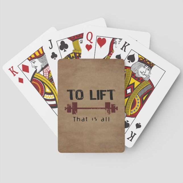 Jeu De Cartes Bodybuilding To Lift (dos)