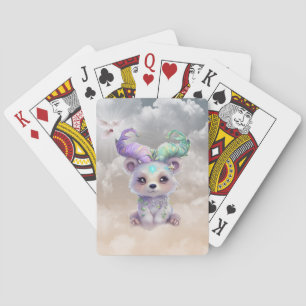 Jeu De Cartes Boeuf magique en parties scintillant pastel.