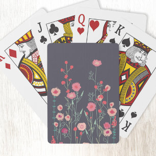 Jeu De Cartes Boho floral foncé