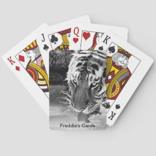 Jeu De Cartes Boire Du Tigre Au Trou D'Arrosage Noir Et Blanc